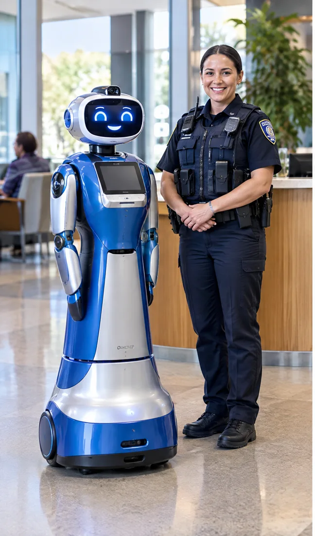 Police & public service robot concept